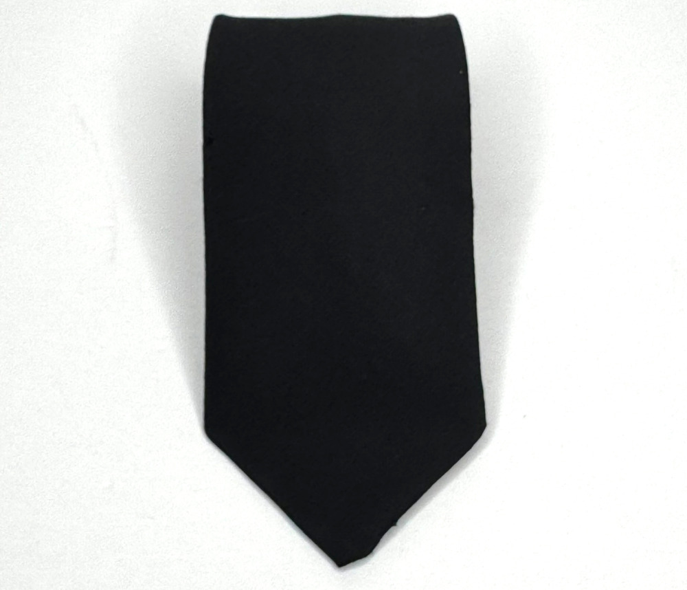 Vintage Wembley Tie Mens Black Woven Slim Skinny For Any Color Suit 51*2.5"